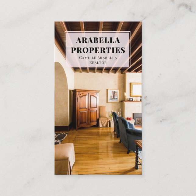 Modern Realtor Real Estate Business Card (Front)