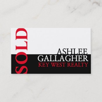 Modern Realty Real Estate Real Estate Agent Busine Business Card by ArtisticEye at Zazzle