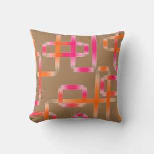 Modern Rectangle Geometric Colourful Shade Pattern Throw Pillow