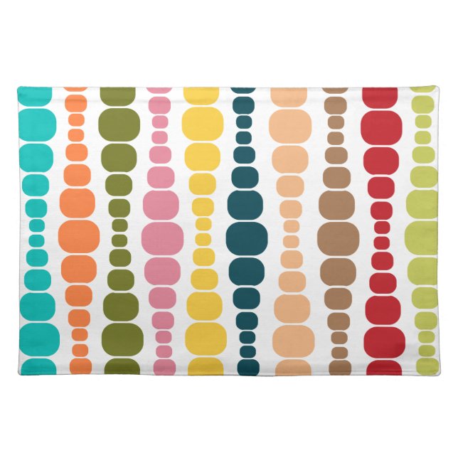 Modern Rectangles  Cloth Placemat (Front)