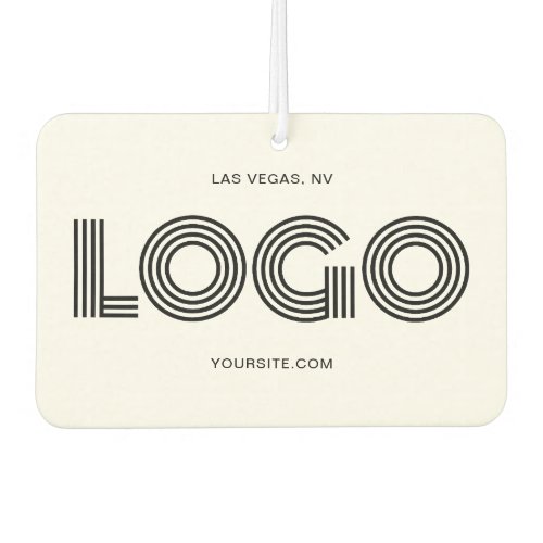 Modern Rectangular Promotional Logo and Photo Air Freshener