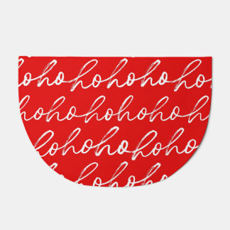  Modern Red and White Christmas Pattern  Doormat