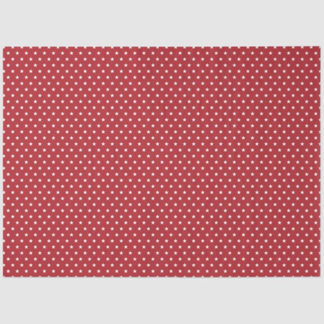 Modern Red and White Plaid Christmas Tissue Paper (Front)