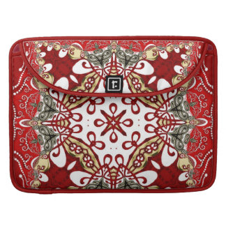 Modern Red Batik Art Rickshaw Flap Sleeve