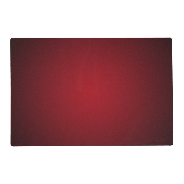 Modern Red-Black Grainy Vignette Placemat (Front)