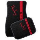 Modern Red Black Line Stripe Monogrammed Name Cool Car Floor Mat Modern Red Black Line Stripe Monogrammed Name Cool Car Floor Mat