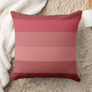 Modern Red Brown Brick Colors Palette Throw Pillow