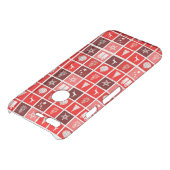 Modern Red Christmas Grid Pattern Minimalist  Uncommon Google Pixel Case (Top)