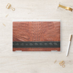 Modern Red Crocodile HP Laptop Skin