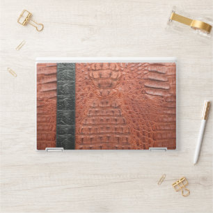 Modern Red Crocodile HP Laptop Skin