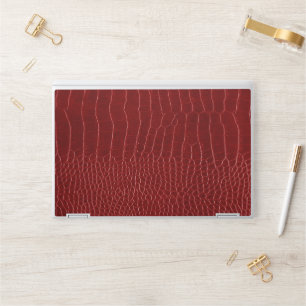 Modern Red Crocodile HP Laptop Skin