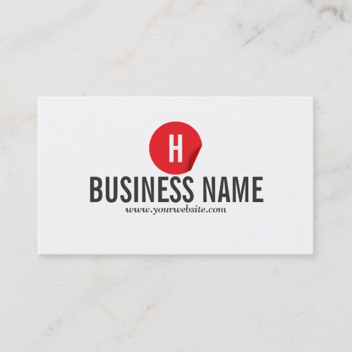 Customizable Modern Red Dot Vocalist Business Card