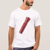 Modern red flashlight