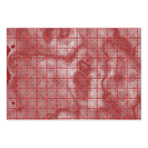 Modern Red Geometric Pattern And Burgundy Marble