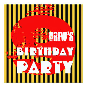 9 Year Old Boy Birthday Invitations | Zazzle