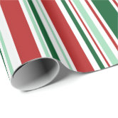 Classic Christmas Wrap Damask Red Green Wrapping Paper