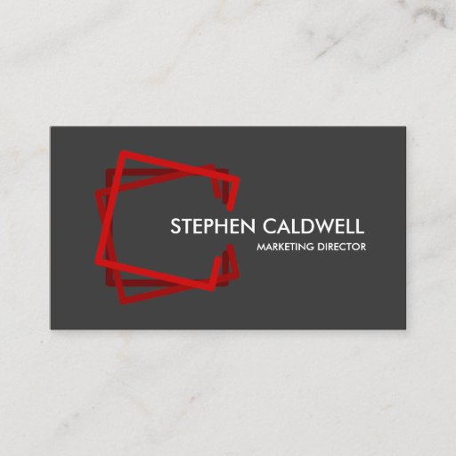 Customizable Modern Red Professional Business Cards
