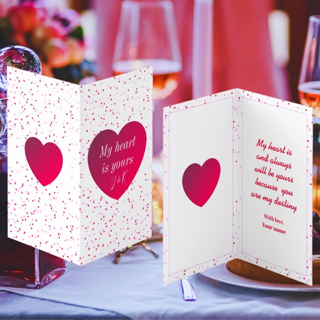 Modern Red Heart Personalized Valentine (Creator Uploaded)