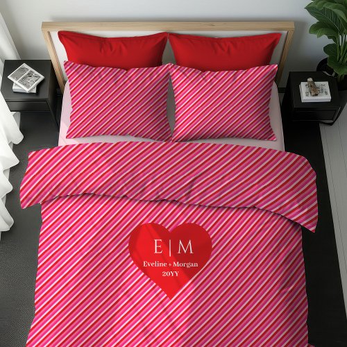 Modern Red Hearts Personalized Valentine Gift