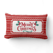 Modern Red Knitting Seamless Pattern Christmas 