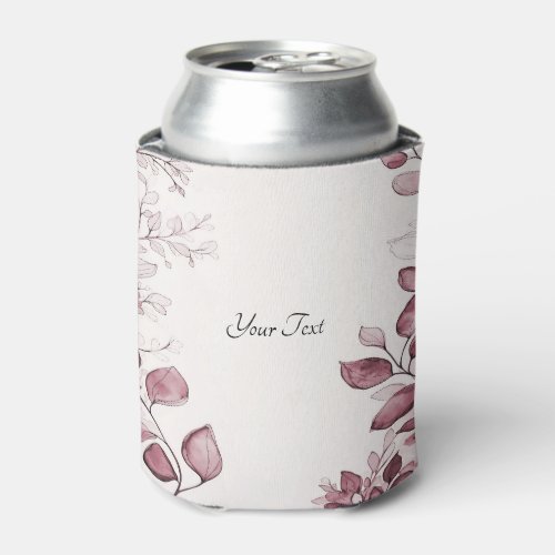 Modern Red Leaves Can Cooler