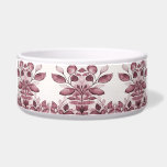 Modern Red Leaves Ceramic Pet Bowl<br><div class="desc">Beautiful Modern Red Leaves Ceramic Pet Bowl</div>