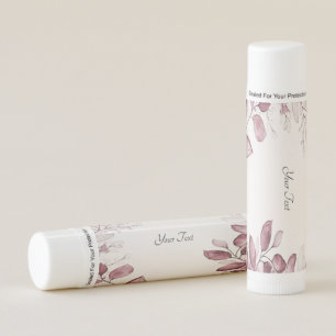 Modern Red Leaves Lip Balm