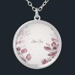 Modern Red Leaves Necklace<br><div class="desc">Beautiful Modern Red Leaves Necklace</div>