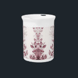 Modern Red Leaves Porcelain Pitcher<br><div class="desc">Beautiful Modern Red Leaves Porcelain Pitcher</div>