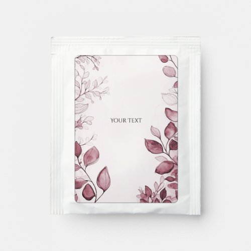 Modern Red Leaves Tea Bag Drink Mix