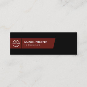 Modern   (Red) Mini Business Card