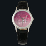 Modern Red & Pink Glitter Sparkles Name Watch<br><div class="desc">Introducing our sensational product: Modern Red & Pink Glitter Sparkles! Add a touch of glamour and pizzazz to your life with these mesmerizing glitter sparkles, designed to captivate and dazzle all who lay eyes on them. Whether you're looking to adorn your personal belongings, create stunning crafts, or add a touch...</div>