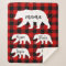 Modern Red Plaid And White Mama Bear Gift