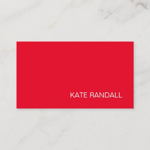 Modern Red Professional Business Card
