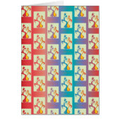 Modern Red, purple and blue Tulip Couple pattern (Front)