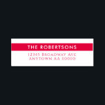Modern Red Return Address Self-inking Stamp<br><div class="desc">Elevate your mailing experience with these modern Return Mailing Address self-inking stamp. With its sleek design and striking red type, it offers a fresh and contemporary aesthetic that's perfect for those who appreciate a modern touch in their correspondence. This self-inking stamp is thoughtfully crafted with meticulous attention to detail. The...</div>