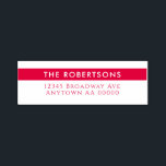 Modern Red Return Address Self-inking Stamp<br><div class="desc">Elevate your mailing experience with these modern Return Mailing Address self-inking stamp. With its sleek design and striking red type, it offers a fresh and contemporary aesthetic that's perfect for those who appreciate a modern touch in their correspondence. This self-inking stamp is thoughtfully crafted with meticulous attention to detail. The...</div>