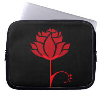 Modern Red Rose Laptop Sleeve