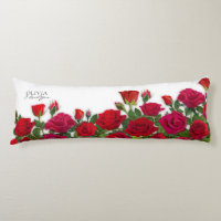 Modern Red Roses Garden Minimalist I Love Name