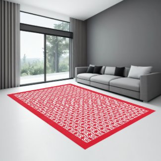 Modern Red Swirl 