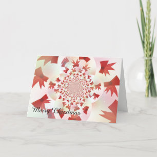 Modern Red Twisted Bows Holiday Card