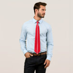 Modern Red Two White Stripes Neck Tie Modern Red Two White Stripes Neck Tie