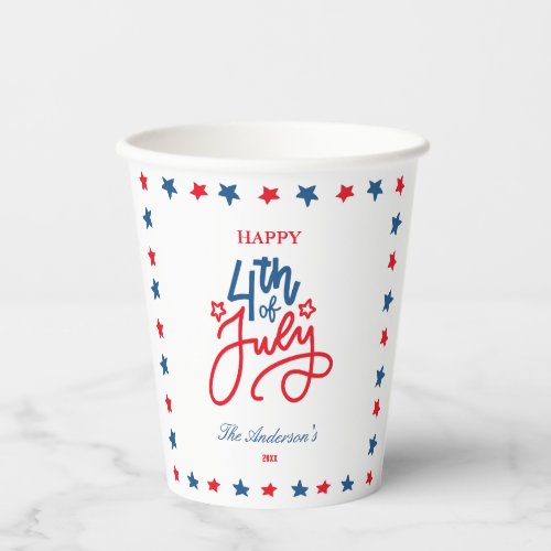 Modern Red, White & Blue 4Th July Dinner Party