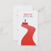 Modern Red White Painter Template Business Card (Front/Back)