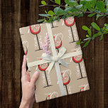 Modern Red Wine Glass Pattern 70th Birthday Gift Wrapping Paper<br><div class="desc">Modern Red Wine Glass Pattern 70th Birthday Gift Wrapping Paper. The design has an abstract red wine glass with an age number. You can change the age and text. Great for a woman or a man who celebrates the seventieth birthday.</div>
