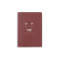 modern red-wine travel passport cover with name