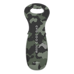 Modern Reel Cool Dad Fishing Father&#39;s Day Camo Wine Bag
