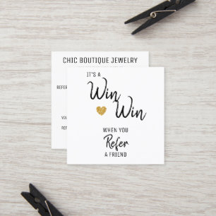 Modern Refer a Friend Salon Referral Card