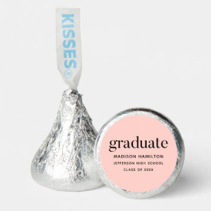 Modern Refined Blush Pink Graduation Hershey®'s Kisses®