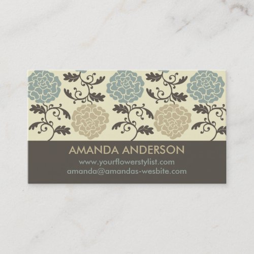 Modern Regal Rose Print Business Cards